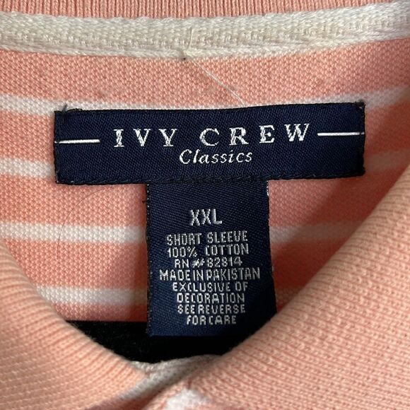 Ivy Crew Stripe Polo 2X - Picture 2 of 3